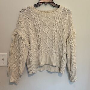 Cozy Cream Cable Knit Sweater